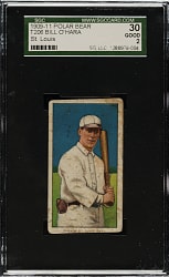 1909-1911 T206 White Border Bill O'Hara St. Louis Variation SGC GOOD  30 - Polar Bear Back