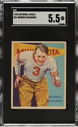 1935 R331 National Chicle Football #34 Bronko Nagurski Rookie SGC EX+ 5.5