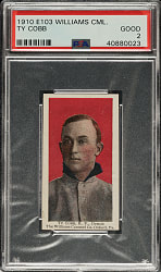 1910 E103 Williams Caramel Ty Cobb PSA GOOD 2