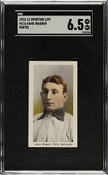 1910-1911 M116 Sporting Life Honus Wagner Pastel Background SGC EX/NM+ 6.5