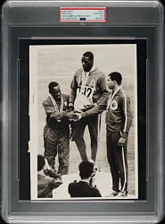1964 Bob Hayes Summer Olympics Tokyo UPI Cablephoto Wire Photograph PSA/DNA Type III