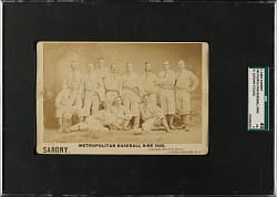 1882 New York Metropolitans Team Cabinet SGC VG 40