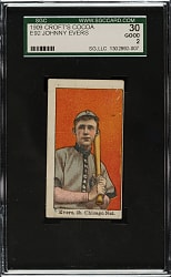 1909 E92 Croft's Cocoa Johnny Evers SGC GOOD 30