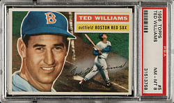 1956 Topps #5 Ted Williams White Back PSA NM-MT 8