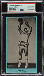 Circa 1969 NBAP Member Basketball Jerry West PSA Authentic