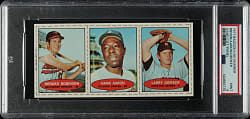 1971 Bazooka Unnumbered Panel Brooks Robinson/Hank Aaron/Larry Dierker PSA MINT 9