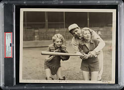 Circa 1931 Babe Ruth Play Ball Original Universal Pictures Photograph PSA/DNA Type I