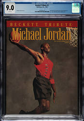 1993 Beckett Tribute Magazine with Michael Jordan CGC 9.0