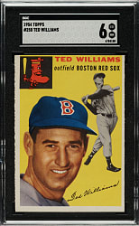 1954 Topps #250 Ted Williams SGC EX/NM 6