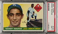 1955 Topps #123 Sandy Koufax Rookie PSA NM 7