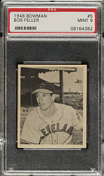 1948 Bowman #5 Bob Feller PSA MINT 9