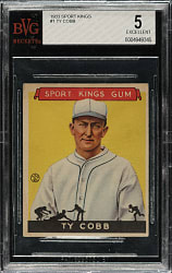 1933 R338 Sport Kings #1 Ty Cobb BVG EX 5