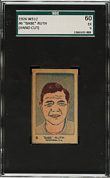 1926 W512 #6 Babe Ruth SGC EX 60