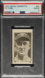 1923 V117 Maple Crispette #22 Ty Cobb PSA GOOD 2