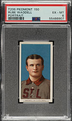 1909-1911 T206 White Border Rube Waddell Portrait PSA EX-MT 6