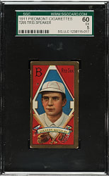 1911 T205 Gold Border Tris Speaker SGC EX 60