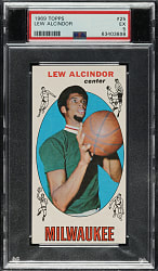1969-1970 Topps Basketball #25 Lew Alcindor Rookie PSA EX 5