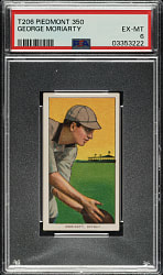 1909-1911 T206 White Border George Moriarty PSA EX-MT 6