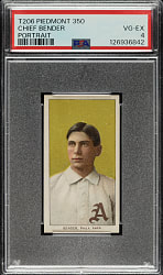 1909-1911 T206 White Border Chief Bender Portrait PSA VG-EX 4
