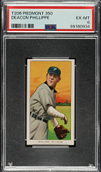 1909-1911 T206 White Border Deacon Phillippe PSA EX-MT 6