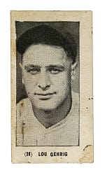 1928 W502 #26 Lou Gehrig