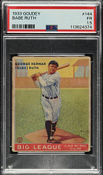 1933 R319 Goudey #144 Babe Ruth PSA FAIR 1.5