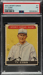 1933 R338 Sport Kings #1 Ty Cobb PSA POOR 1