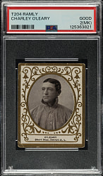 1909 T204 Ramly Tobacco Charley O'Leary PSA GOOD 2 (MK) - T.T.T. Advertisement