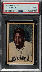 1952 Berk Ross Willie Mays PSA EX-MT 6