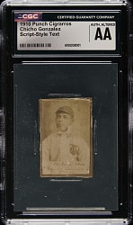 1910 Punch Cigarros Chicho Gonzalez CGC Authentic - Rare "Script-Style/Handwritten" Variation