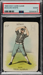 1888 WG1 Card Game Deacon White PSA GOOD 2