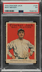 1914 E145 Cracker Jack #125 Bert Niehoff PSA POOR 1