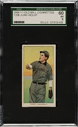1909-1911 T206 White Border Juan Violat Southern Leaguer SGC EX 60 - Old Mill Back