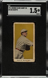 1911 E94 George Close Candy Ed Cicotte SGC FAIR 1.5 - Gold Background