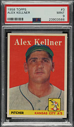 1958 Topps #3 Alex Kellner PSA MINT 9 - Highest Graded!
