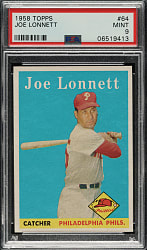 1958 Topps #64 Joe Lonnett PSA MINT 9 - Highest Graded!