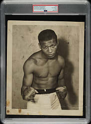 Circa 1940s Sugar Ray Robinson Original Photograph PSA/DNA Type I - Image Used for 1947-1966 Exhibits Card