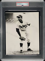 Circa 1960s Sandy Koufax Original Darryl Norenberg Photograph PSA/DNA Type I