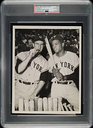1954 Willie Mays and Don Mueller Original United Press Association Photograph PSA/DNA Type I