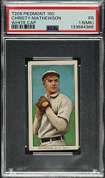 1909-1911 T206 White Border Christy Mathewson White Cap PSA FAIR 1.5 (MK)