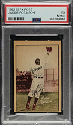 1952 Berk Ross Jackie Robinson PSA EX 5 (MC)