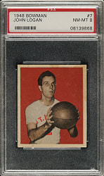 1948 Bowman Basketball #7 John Logan PSA NM-MT 8