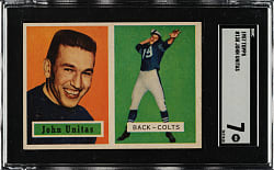 1957 Topps Football #138 Johnny Unitas Rookie SGC NM 7