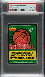 1987-1988 Fleer Basketball Unopened Wax Pack PSA NM-MT 8
