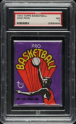 1972-1973 Topps Basketball Unopened Wax Pack PSA NM 7