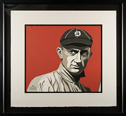 1991 Ty Cobb Original Limited-Edition Silkscreen Print by Michael Schacht