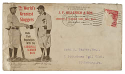 Circa 1906 Louisville Slugger Advertising Envelope with Nap Lajoie and Honus Wagner