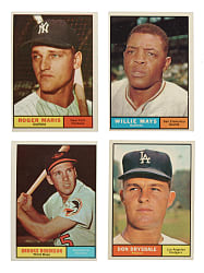 1961 Topps Collection (187) Including 18 Hall of Famers
