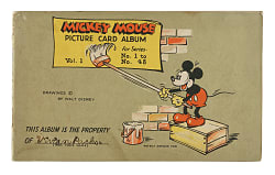 1935 R89 Gum, Inc. "Mickey Mouse" Bubble Gum Collection (14) in Original Display Album