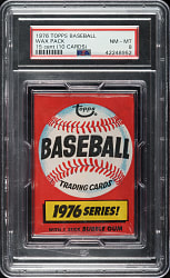 1976 Topps Unopened Wax Pack PSA NM-MT 8 - 15-Cent Variation